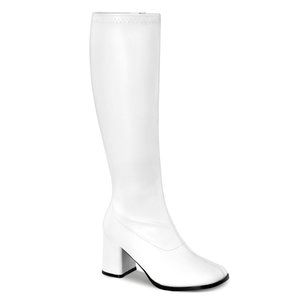 Funtasma White Pu Wide Calf Costume Gogo boot